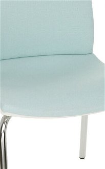 Konferenčná stolička s podrúčkami Libon 4L WT R1 - mentolová / biela / chróm 5