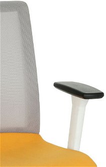 Konferenčná stolička s podrúčkami Libon Cross Roll WS R1 - žltá / sivá / biela 7