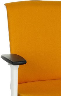 Konferenčná stolička s podrúčkami Libon Cross Roll WT R1 - žltá / biela 6
