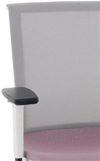 Konferenčná stolička s podrúčkami Libon Cross WS R1 - staroružová / sivá / biela 6