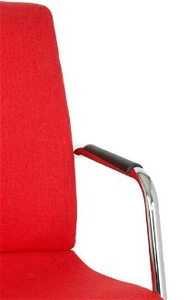 Konferenčná stolička s podrúčkami Libon V BT Arm - červená / čierna / chróm 7