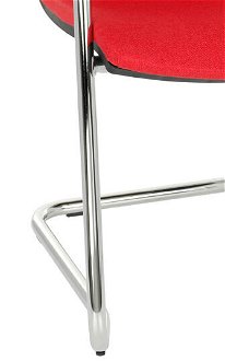 Konferenčná stolička s podrúčkami Libon V BT Arm - červená / čierna / chróm 8