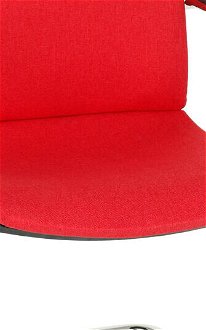 Konferenčná stolička s podrúčkami Libon V BT Arm - červená / čierna / chróm 5