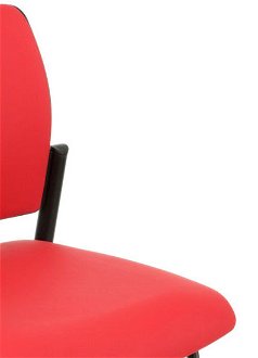Konferenčná stolička Steny - červená / čierna / chróm 7