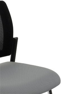 Konferenčná stolička Steny V Net - sivá (Note 05) / čierna / chróm 7