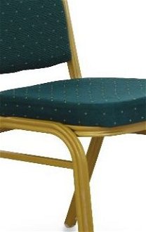 Konferenčná stolička Zina 2 New - zelená / zlatá 5