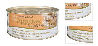 Konzerva Applaws Cat Jelly Chicken a Mackerel 70g 3