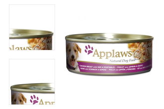 Konzerva Applaws Dog Chicken, Ham a Veg 156g 4