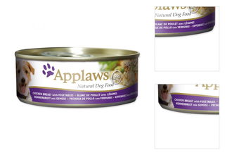 Konzerva Applaws Dog Chicken, Veg a Rice 156g 3