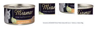 Konzerva MIAMOR Feine Filets Naturelle kura + tekvica v šťave 80g 1