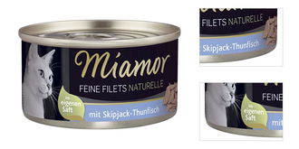 Konzerva MIAMOR Feine Filets Naturelle skipjack - tuniak v šťave 80g 3