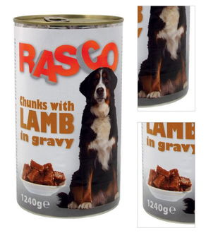 Konzerva Rasco Dog jahnacie kusky v stave 1240g 3