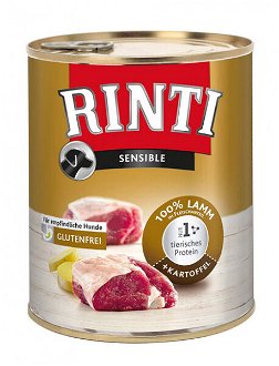 Konzerva RINTI Sensible jahňa + zemiaky 800g