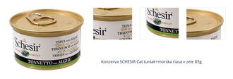 SCHESIR Konzerva Cat tuniak + morská riasa v želé 85 g 1