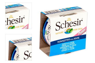 Konzerva SCHESIR Dog Puppy tuniak+Aloe 150g 4