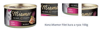 Konz.Miamor Filet kura a ryza 100g 1