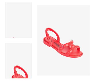 Koralové dámske sandálky Melissa Tube Sandal + Jeremy Scott 4