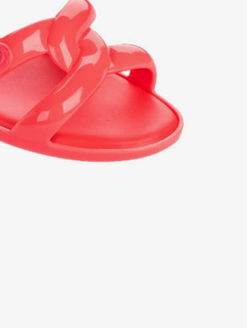 Koralové dámske sandálky Melissa Tube Sandal + Jeremy Scott 9