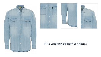 Košeľa Camel Active Longsleeve Shirt Modrá Xl 1