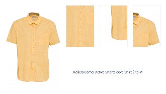 Košeľa Camel Active Shortsleeve Shirt Žltá M 1