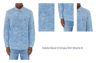 Košeľa Diesel D-Simply Shirt Modrá Xl 1