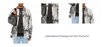 Košeľa Diesel S-Dewny-Cmf Shirt Čierna 52 1