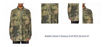 Košeľa Diesel S-Dewny-Cmf Shirt Zelená 54 1