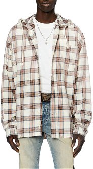 Košeľa Diesel S-Dewny-Hood Shirt Hnedá 46