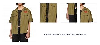 Košeľa Diesel S-Mac-22-B Shirt Zelená 46 1