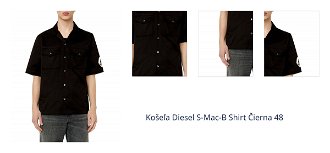 Košeľa Diesel S-Mac-B Shirt Čierna 48 1