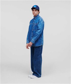 Košeľa Karl Lagerfeld Jeans Klj Regular Denim Shirt Modrá Xl