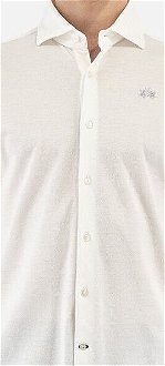 Košeľa La Martina Man L/S Shirt Cotton Silk Piqu Biela Xl 5