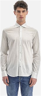 Košeľa La Martina Man Shirt Long Sleeves Wrinkle Biela 38