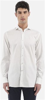Košeľa La Martina Man Shirt Long Sleeves Wrinkle Biela 44