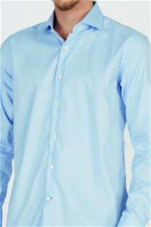Košeľa La Martina Man Shirt Long Sleeves Wrinkle Modrá 43 5