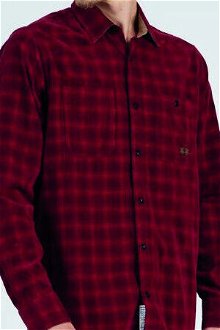 Košeľa La Martina Man Shirt L/S Checked Corduroy Červená Xxxl 5