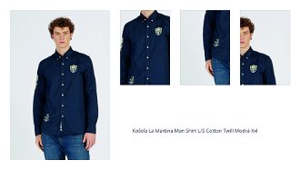 Košeľa La Martina Man Shirt L/S Cotton Twill Modrá Xxl 1