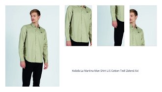 Košeľa La Martina Man Shirt L/S Cotton Twill Zelená Xxl 1