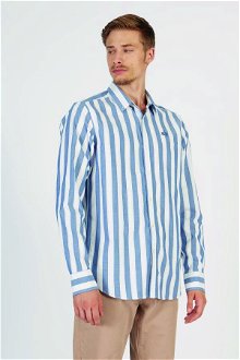 Košeľa La Martina Man Shirt L/S Fil A Fil W/Jacq Modrá M