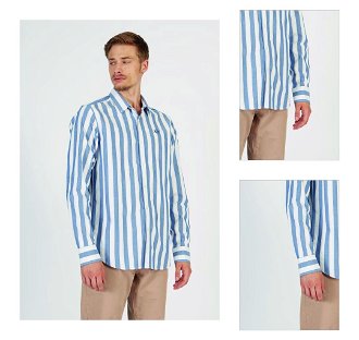 Košeľa La Martina Man Shirt L/S Fil A Fil W/Jacq Modrá Xl 3