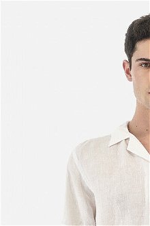 Košeľa La Martina Man Shirt L/S Light Linen Biela Xl 6