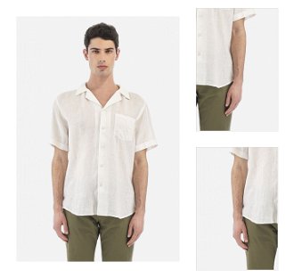 Košeľa La Martina Man Shirt L/S Light Linen Biela Xl 3
