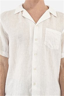 Košeľa La Martina Man Shirt L/S Light Linen Biela Xl 5