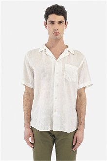 Košeľa La Martina Man Shirt L/S Light Linen Biela Xl