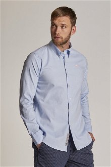 Košeľa La Martina Man Shirt L/S Oxford 50/1 30/2 Modrá L