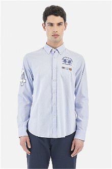 Košeľa La Martina Man Shirt L/S Oxford Modrá L