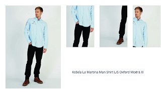 Košeľa La Martina Man Shirt L/S Oxford Modrá Xl 1