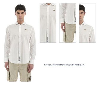 Košeľa La Martina Man Shirt L/S Poplin Biela Xl 1