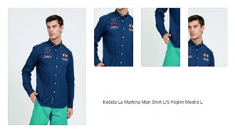Košeľa La Martina Man Shirt L/S Poplin Modrá L 1