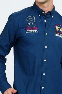 Košeľa La Martina Man Shirt L/S Poplin Modrá L 5